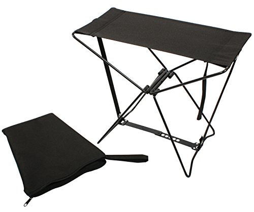 Rothco Folding Camp Stool - Lightweight Black Portable Seating