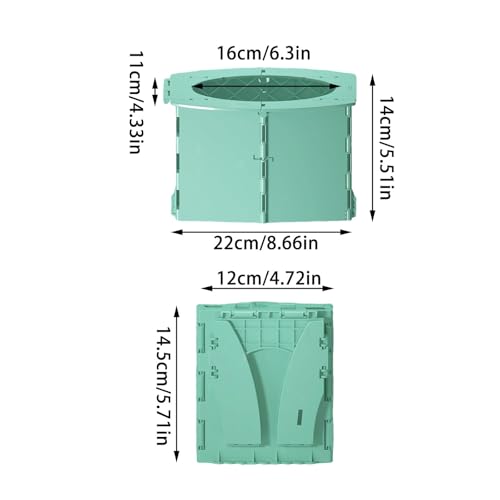 Travel Potty Foldable with Leak-Proof Design and 10 Liners for Toddler Potty Training