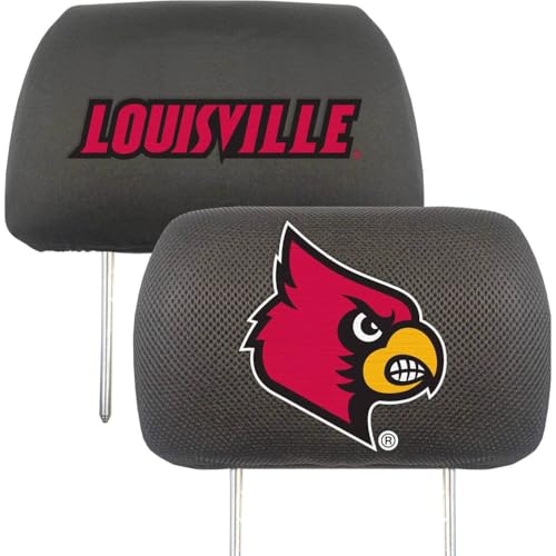University of Louisville Embroidered Headrest Cover Set - 2 Pieces
