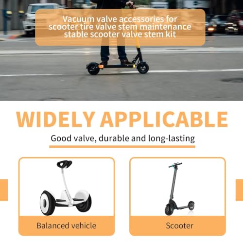 10 Pcs Tubeless Tire Valve Stems for Electric Scooters