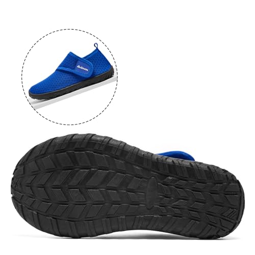 Toddler Water Shoes - Quick Dry, Non-Slip Aqua Shoes - Blue, Medium