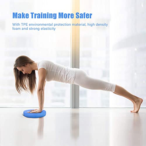 Foam Balance Pad - Non-Slip Stability Pad for Yoga & Fitness - Blue Oval