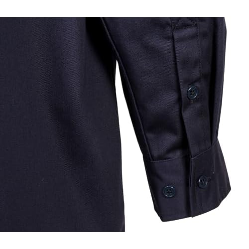 BOCOMAL FR Shirts Flame Resistant 100% C NFPA2112 7.5oz Men's Fire Retardant Welding Shirt
