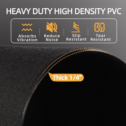 High Density Non-Slip Gym Equipment Mat - 36" x 78"