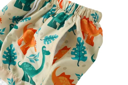 Boys Toddler Swim Trunks - Dinosaurs Print, UPF50+