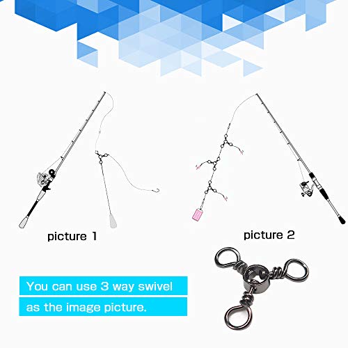 3 Way Fishing Swivel Connector - 26lb, 50 pcs