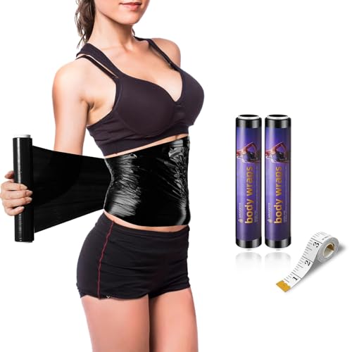 Osmotic Plastic Body Wrap - 60 Meters, 2 Rolls for Sauna & Workout