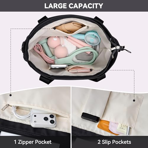 Thick Yoga Mat Bag with Wet Pocket - Lightweight Black Tote