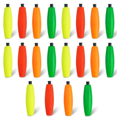 Fishing Bobbers Peg Floats - 20pcs Foam Cigar 2.5 Inch