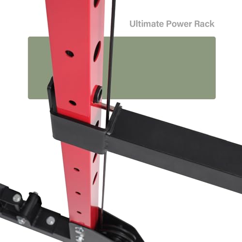 Drone1 Power Cage - All-in-One Home Gym with Cable Crossover - Red