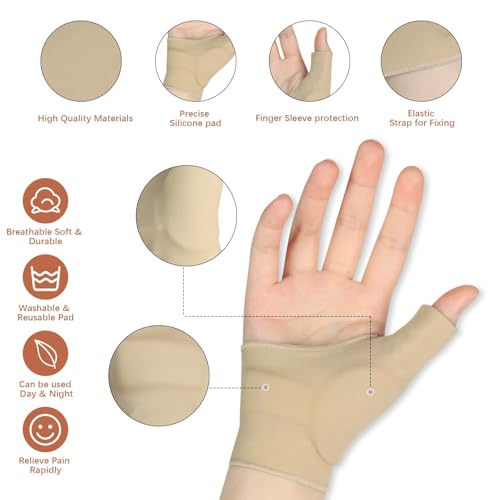 Thumb Wrist Brace Compression Sleeve - Small Size for Arthritis Relief