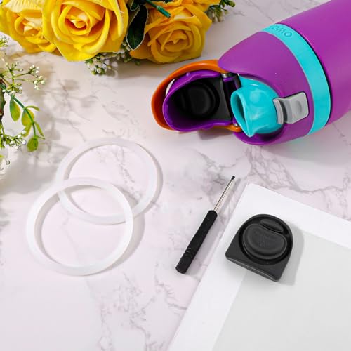 Silicone Replacement Bottle Stopper & Seal Ring Set for Water Bottles