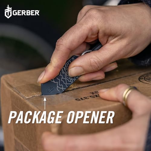 Gerber Urban Blue 3-in-1 Keychain Multi-Tool with Bottle Opener, Package & Cross Driver