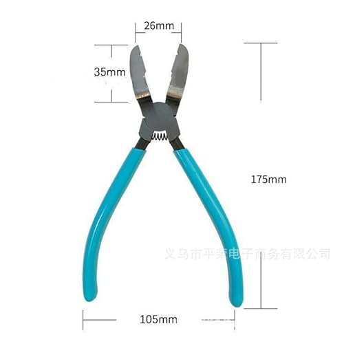 Diagonal Cutting Pliers Wire Flush Cutters Car Push Retainer Rivet Trim Clip Pry Puller Clips Panel Assortments Puller Auto Body Tools (Light Blue)