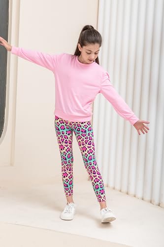 Girls Tie-Dye High Waist Leggings 7-8Y Pack of 8 Toddler & Kids Pants