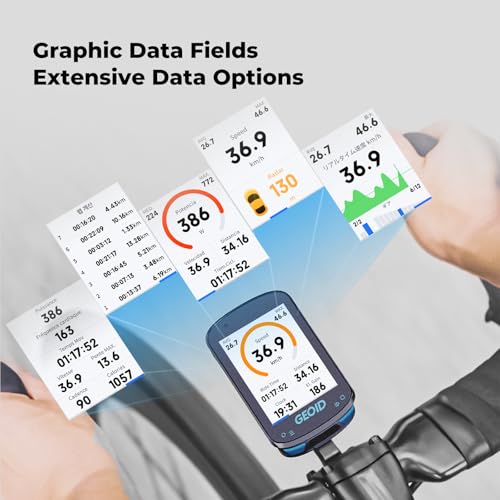 CC600 Wireless Bike Computer - Color Screen, GPS Navigation, WiFi & Bluetooth