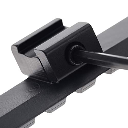 Jnrtifow 11mm Dovetail to 20mm Picatinny Weaver Rail Riser Mount Adapter for Rifle Scope, Black
