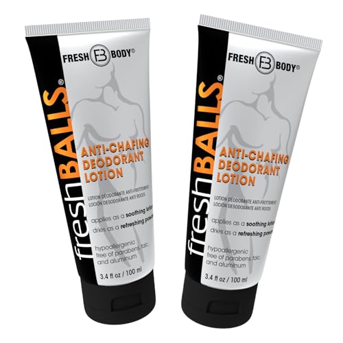 Anti-Chafing Cream for Men - Lotion to Powder, 3.4 oz - Pack of 2