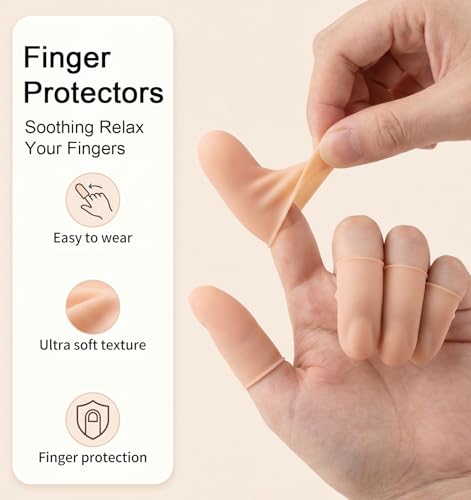 16 Pcs Silicone Thumb Covers - Soft Protector for Wounds