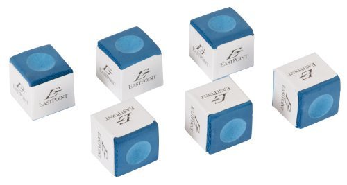Pool Cue Chalk Set - 6 Pre-Hollowed Cubes for Easy Use