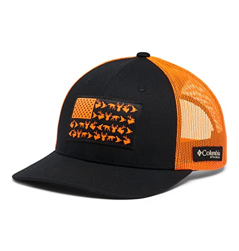 Columbia Black Blaze PHG Game Flag Mesh Snapback Hat - One Size