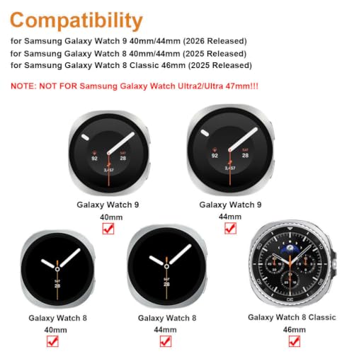 Stainless Steel Connector Adapter for Galaxy Watch 9/8 Classic - Silver