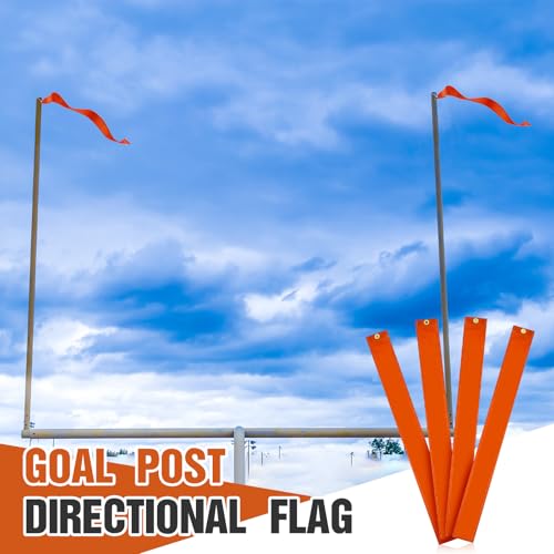 Football Goalpost Wind Flags - 4 Pack with Cable Ties