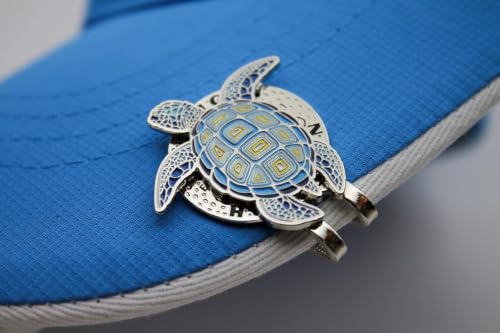 Funny Turtle Golf Ball Marker + Magnetic Hat Clip - Unique Golf Accessory for Men & Women