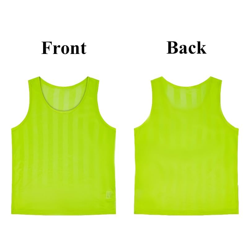 12-Pack Soccer and Basketball Scrimmage Vests for All Ages
