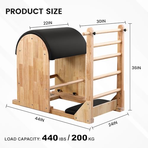 Pilates Ladder Barrel - Adjustable Spine Corrector for Home Gym