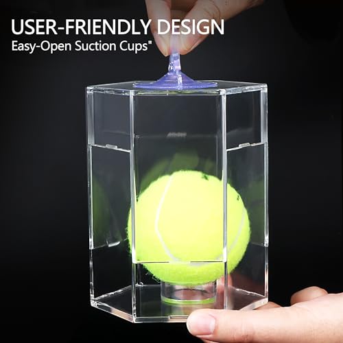 Baseball Display Case - UV Protected Acrylic Hexagon 1 Pack