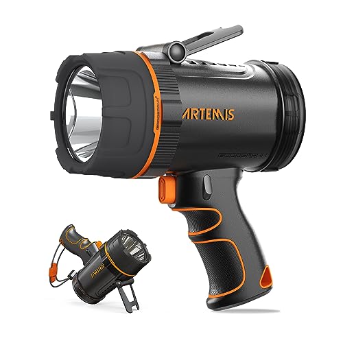 GOODSMANN 2000LM Rechargeable Marine Spotlight IP67 Handheld Light - 2000 Lumen