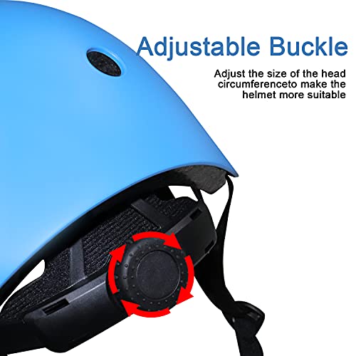 Kids Bike Helmet - Adjustable Toddler Helmet for Ages 2-8, Blue