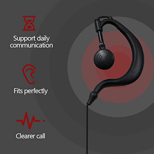 Two-Way Radio Earpiece Headset with K Connector - 2 Pack