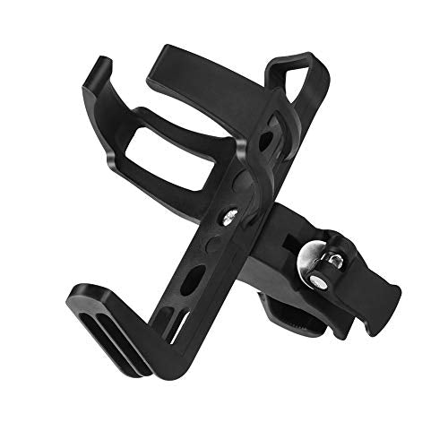Bike Water Bottle Holder - 360° Rotatable, No Screws, Black