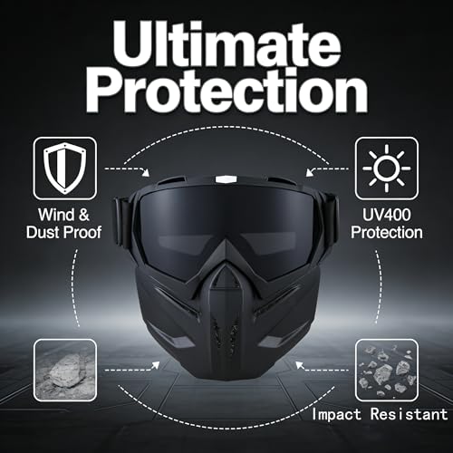 Paintball Mask Goggles - Anti Fog Full Face Tactical - Black 2#