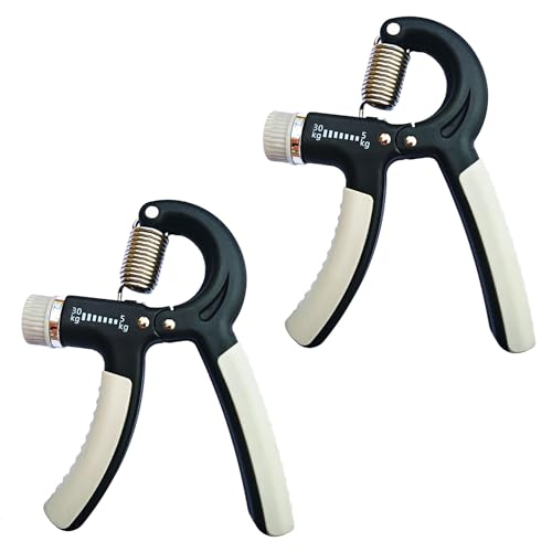 Adjustable Hand Grip Strengthener 2 Pack - Black, 5-30kg