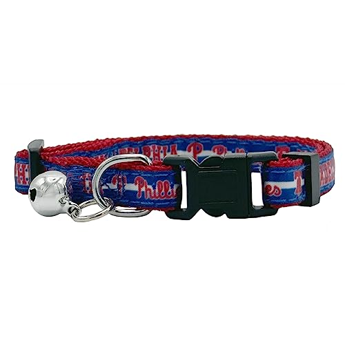 MLB Cat Collar - Philadelphia Phillies Satin Collar with Bell