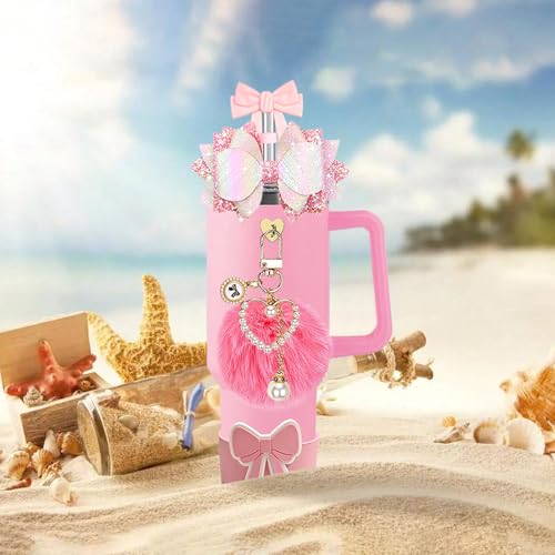 Bling Accessories Set for Stanley Cup 30oz & 40oz - Pink