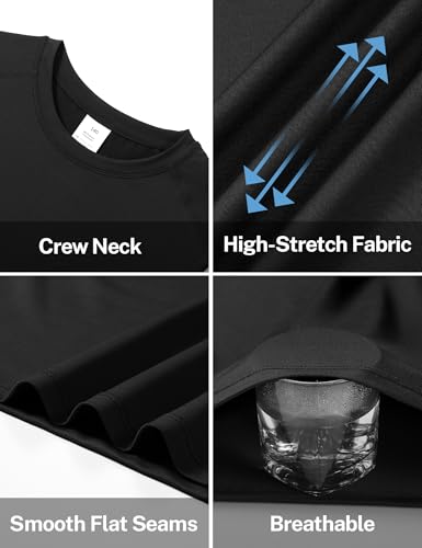 Boys Sleeveless Compression Shirt - Kids Football Undershirt, 11-12 Years / Black