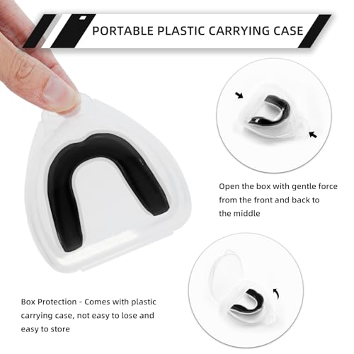 Moldable Sports Mouth Guard for Kids - 5 Pack with Cases