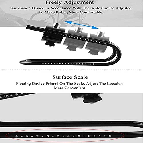ZHIQIU Black Bicycle Suspension Spring Shock Absorber for MTB & Road Bikes