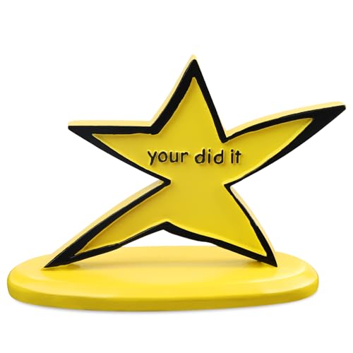Funny Star Trophy with 'Your Did It' Inscription - Humorous Desk Decor