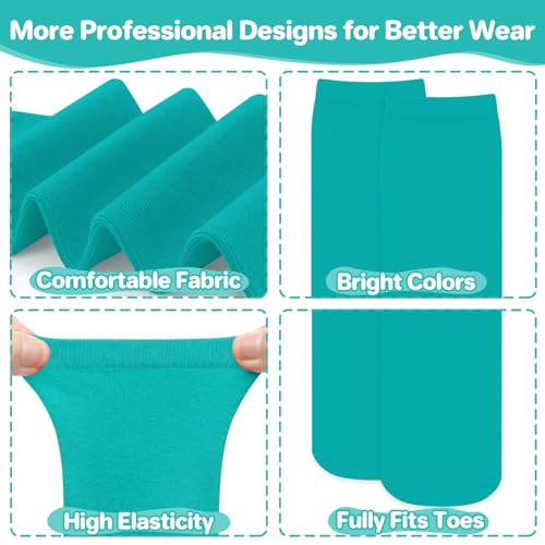Youth Soccer Socks - Durable Sports Socks for Kids 6-9 Years, Pure Teal