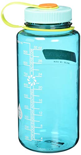 Nalgene 32 oz Wide Mouth Water Bottle Cerulean - Leakproof, BPA-Free, Durable