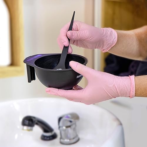 100 Count Pink Nitrile Disposable Gloves - Latex & Rubber Free, Non-Sterile Powder Free