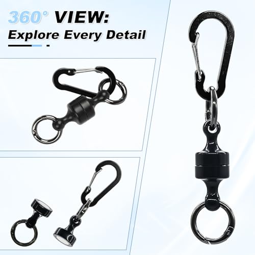 Magnetic Keychain - 2 Pack Quick Release Detachable Key Ring