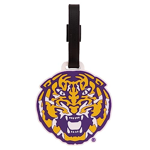 LSU Tigers PVC Luggage Tag - Design B | Officially Licensed