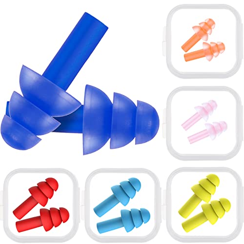 Reusable Kids Silicone Ear Plugs for Swimming & Noise Reduction - Fresh Colors