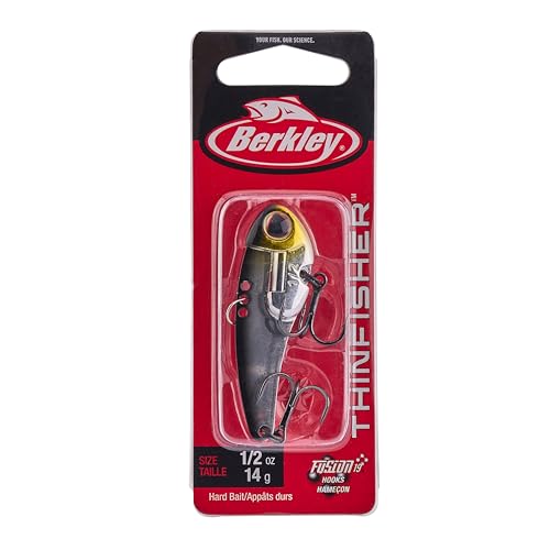 ThinFisher Blade Bait - Black Silver, 2.25in, 1/2 oz